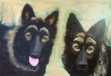 Alex & Asia, olie op doek