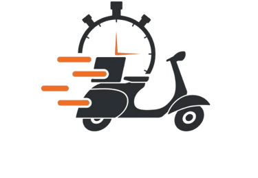 a scooter scooter with a clock on the side