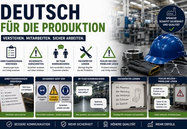 Deutsch für die Produktion