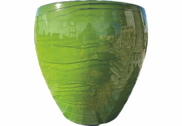 pot émaillé rond lisse