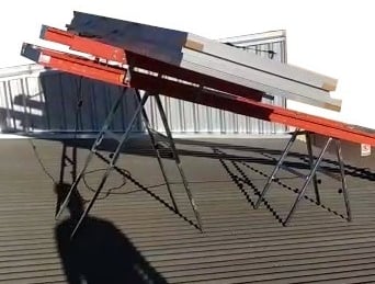 HERM ladder lift solar rooftop delivery