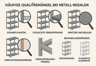 Metallregal Qualitätsmängel simple compose