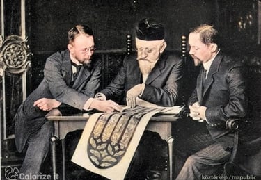 Una imagen antigua de Franz Xaver Zettler especialista en vitrales