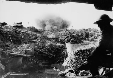 Picture of WW1 soldier - 'Sleep Creeps Upon Us' by Julian Sumner
