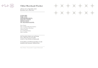 Rückseiten der Trauerkarten in hochwertiger Gestaltung.