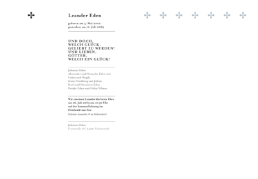 Text-Beispiel für ästhetische Trauerkarten-Gestaltung