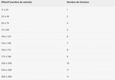 table effectif cse