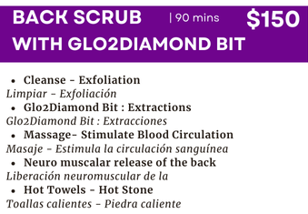 BACK SCRUB WITH GLO2DIAMOND BIT