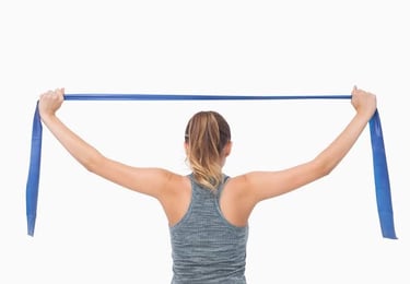 Stretching and mobilization exercises for frozen shoulder treatment.