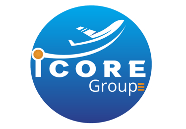 a logo for a group of people with a boat in the background