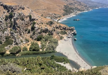 a beach with a view of a beach