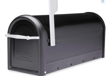black mailbox