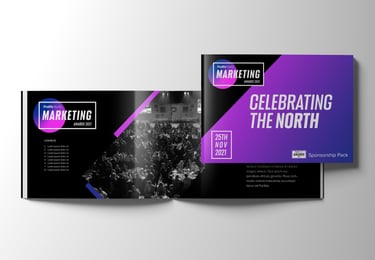 Prolific North Marketing Awards Brochure Cover and Spread