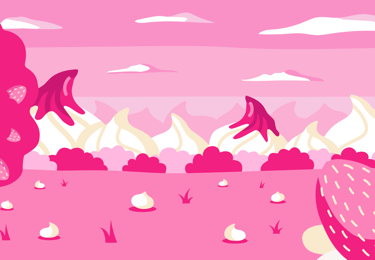 illustration packaging glace ben&jerry's rose