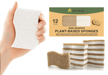 Buy ScrubLily Eco Sponges on Amazon.com (Tap here)