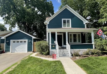 exterior painting project on minnesota home