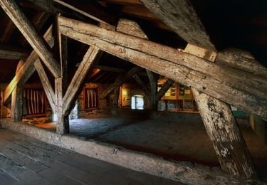 charpente bois très ancienne