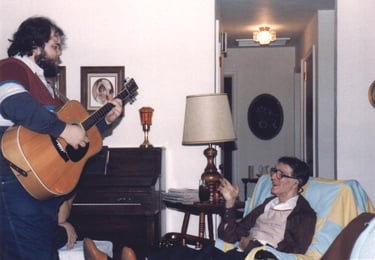 The Pirate sings a shanty for his Grandfather