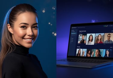 AI influencer creation dashboard interface
