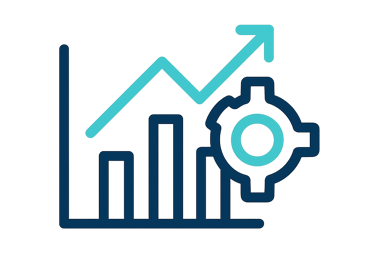 Ícone de avaliação real de performance de chiller.