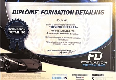 certifications detailing officielle