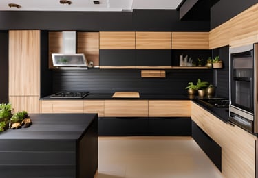 Cool Black Kitchen Design