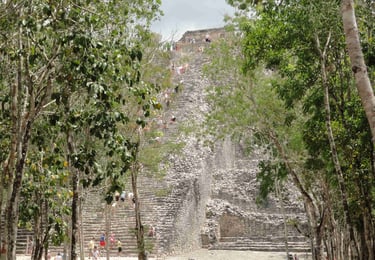 mexico coba nohoch mul pyramid
