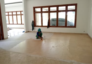 proses penambalan marmer