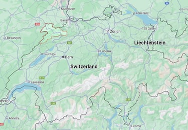 Location of the Canton of Jura