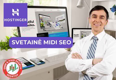 Svetainės kūrimas MIDI SEO
