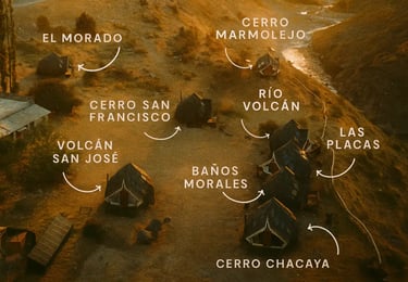 Atardecer con vista a los Domos Vitamonti