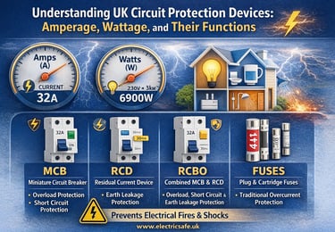 Understanding UK Circuit Protection Devices Amperage, Wattage, and Their Functions UK