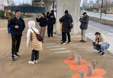 Participants on a photographiy Walks