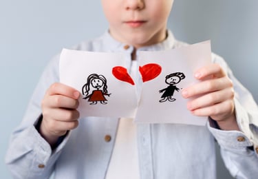 Illustration de séparation dans un divorce