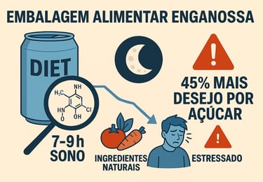 `Produtos diet enganosos com alto teor de sódio e químicos`  