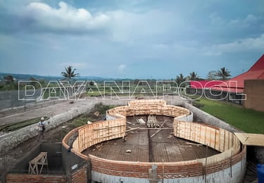 pembuatan kolam renang umum di perumahan.