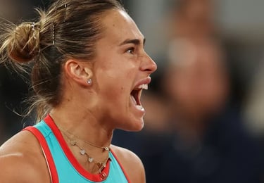 a woman with a tennis racket and a tennis ball