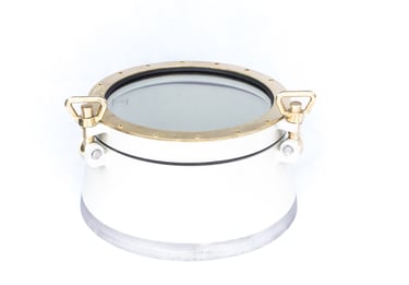 300mm opening porthole Steel and brass