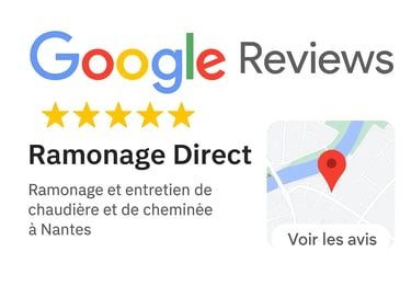 Avis clients Google Ramonage Direct Nantes - Note 5 étoiles