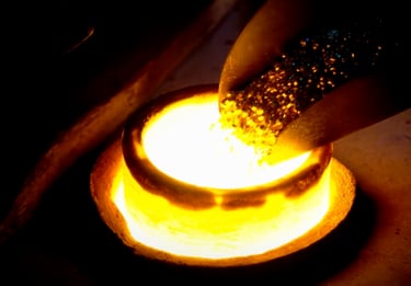 Do ouro bruto para o líquido 