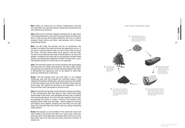 A magazine spread with a diagram of a life cycle