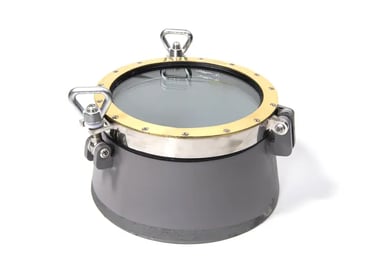 300mm opening porthole stainless and brass