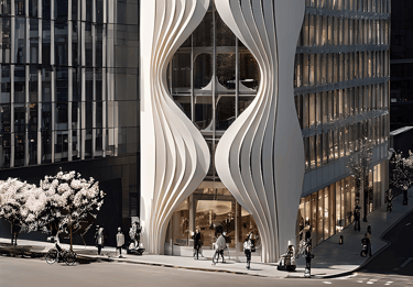 Luxury retail boutique architecture interior for Cartier in downtown Toronto