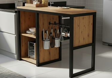 Móvel Industrial Porto Alegre - RS. Buffet industrial feito em metalon e mdf.