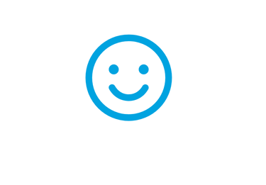 Smiley face icon representing pain-free mobility after advanced soft tissue conditioning.