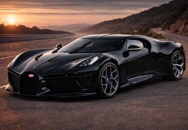 Bugatti La Voiture Noire qual o carro mais caro do mundo hipercarro preto exclusivo