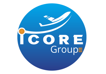 a logo for a group of people with a boat in the background