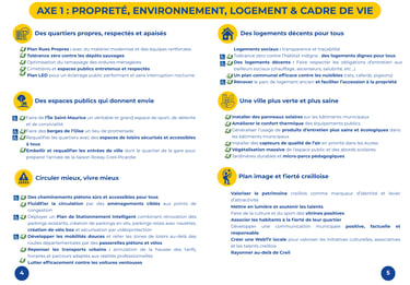 programme Creil au coeur axe 1 propreté, environnement, logement et cadre de vie