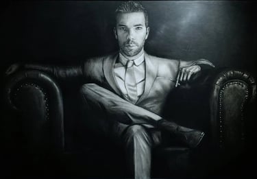 Self-portrait of Axel, founder of Axel Atelier: a Mechanical Engineer and Artist specializing in bes