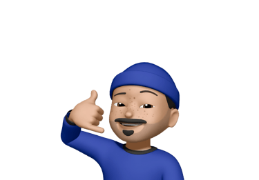 Personnage Notiia en 3D portant un bonnet bleu et faisant un geste de la main